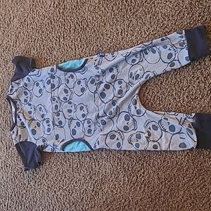 Rags skull romper